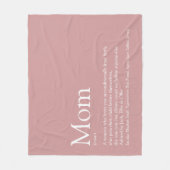 Moeder Mamá Moeders Moederdag Roze Fleece Deken (Voorkant)