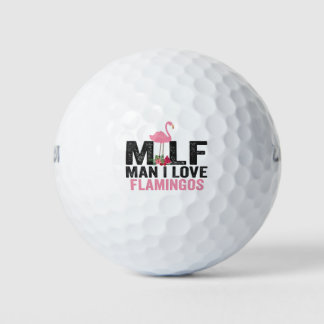 Moeder Man Ik Hou Van Flamingo's Grappige Roze Vog Golfballen