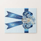 Moeder Maria Blauw Boog Religieus Katholiek Legpuzzel (Horizontaal)