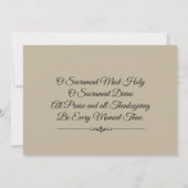 Moeder Maria Eerste Heilige Communie Uitnodigingen (Achterkant)