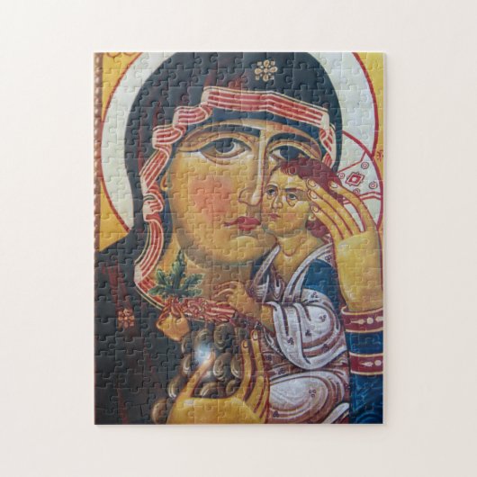 Moeder Maria En Jezus Kunst Legpuzzel (Verticaal)