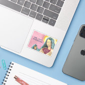 Moeder Maria gebedssticker Sticker (Laptop met iPhone)