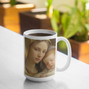 Moeder Maria met Baby Jesus versie 21 Koffiemok