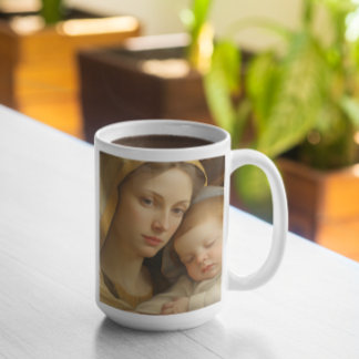 Moeder Maria met Baby Jesus versie 21 Koffiemok