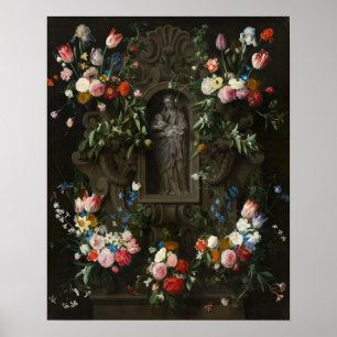 Moeder Maria met kind Jezus Heilige Kunst Poster