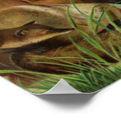 Moeder Mark Twain Fox Art Antiek Dictionary Pages Poster (Hoek)