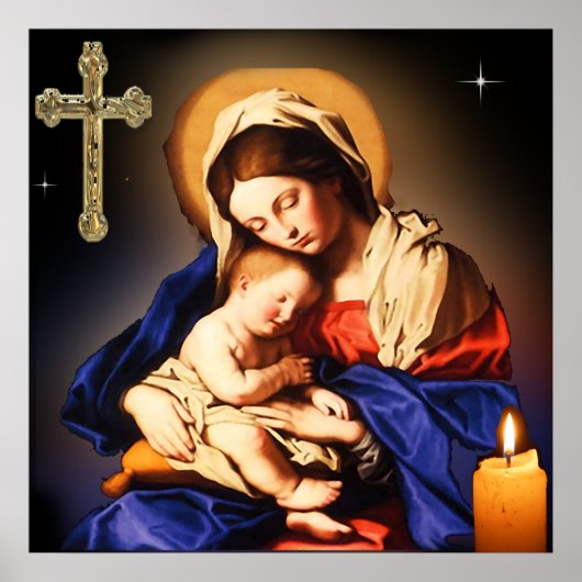 Moeder Mary art Poster (Voorkant)