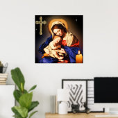 Moeder Mary art Poster (Thuiskantoor)