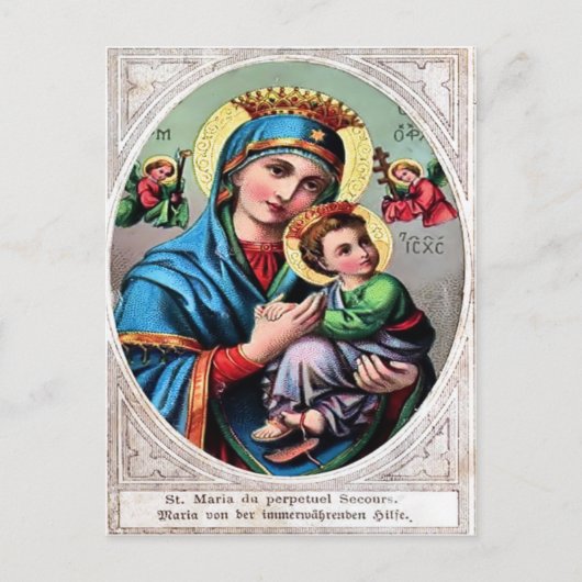 Moeder Mary Briefkaart (Voorkant)