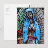 moeder Mary Briefkaart (Voorkant / Achterkant)