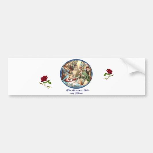 moeder Mary Bumpersticker (Voorkant)
