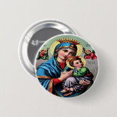 Moeder Mary Button (Voorkant /achterkant)