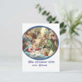 Moeder Mary en baby Jesus Feestdagenkaart (Staand voorkant)