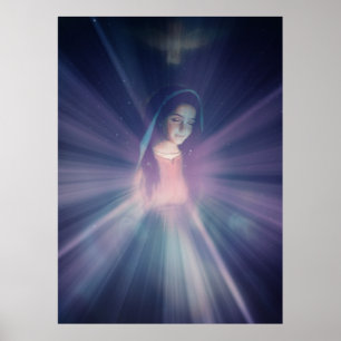 Moeder Mary, Heilige Imacularis, Jezus Poster