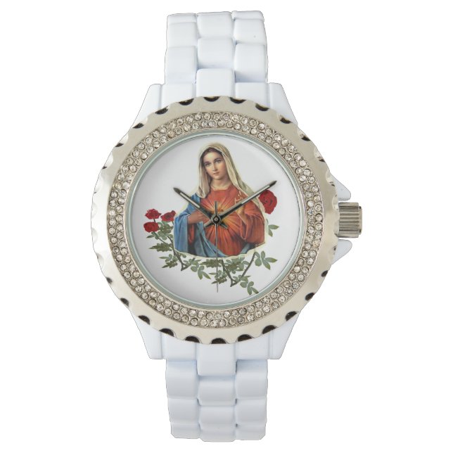 moeder Mary Horloge (Voorkant)