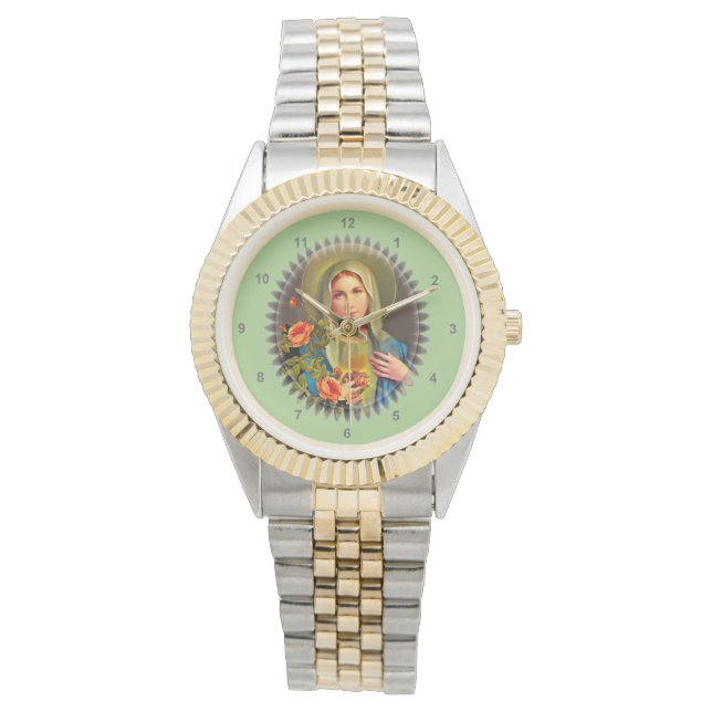 moeder Mary Horloge (Voorkant)