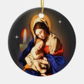 moeder Mary Keramisch Ornament (Voorkant)
