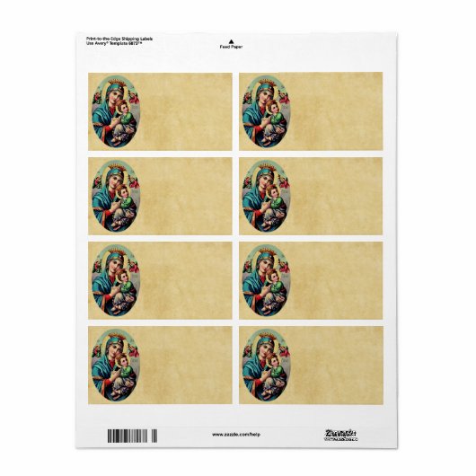 Moeder Mary Label (Full Sheet)