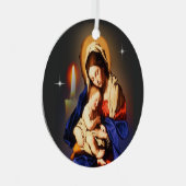 moeder Mary Metalen Ornament (Voorkant Rechts)