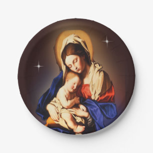 moeder Mary Papieren Bordje