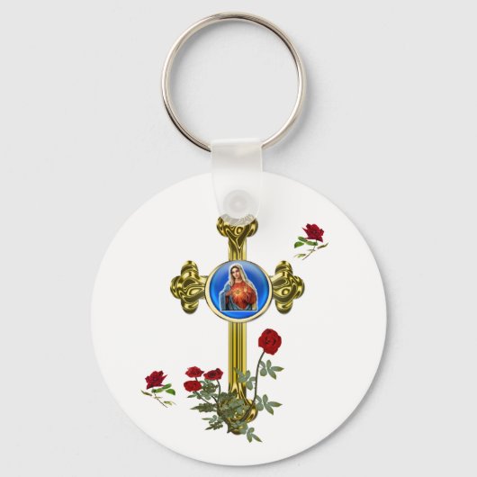 Moeder Mary Sleutelhanger (Voorkant)