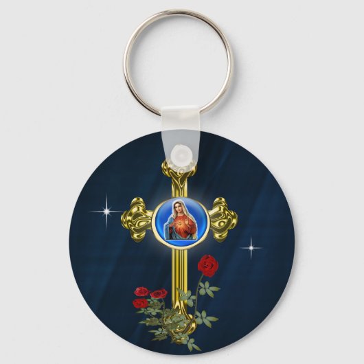 moeder Mary Sleutelhanger (Voorkant)