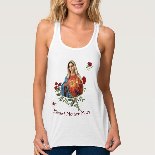 Moeder Mary Tanktop (Voorkant)