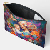 Moeder met Baby Boy Kleurrijke Schilderij Etui (Open)