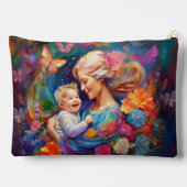 Moeder met Baby Boy Kleurrijke Schilderij Etui (Achterkant)