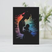 Moeder met haar baby, moeder en haar baby schets, bedankkaart (Staand voorkant)