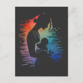 Moeder met haar baby, moeder en haar baby schets, briefkaart (Voorkant)