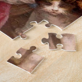 Moeder met kind en kat legpuzzel (Zijkant)