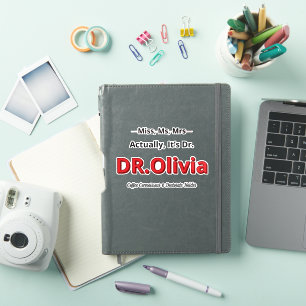 Moeder met PhD Grappig Promotiegeschenk voor Haar Sticker