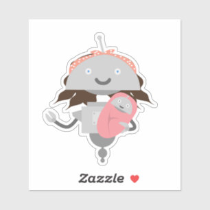 Moeder Mia en Baby Mia Sticker