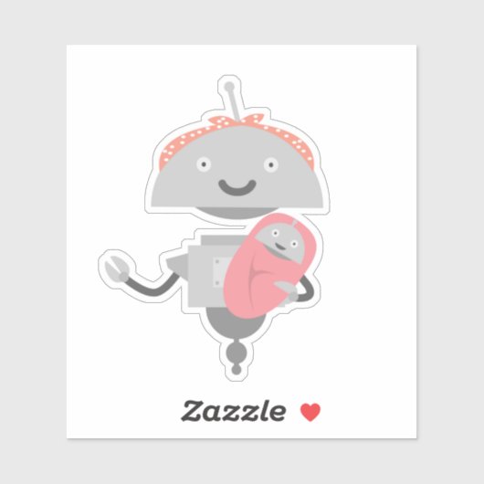 Moeder Mia met Baby Mia Sticker (Vel)