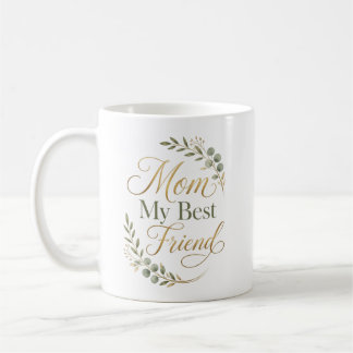 Moeder Mijn Beste Vriend Persoonlijke Botanische Koffiemok