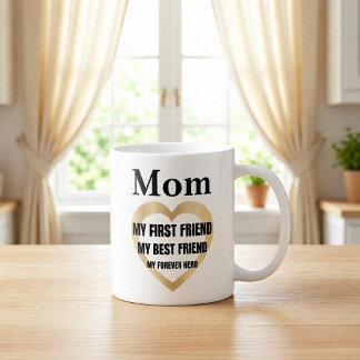 Moeder Mijn Eerste Vriend Persoonlijk Cadeau Koffiemok