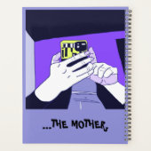 Moeder mobiele handen Limoen Paarse zwart Planner (Achterkant)