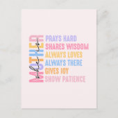 Moeder Modern cadeau voor moeder cool en grappig Briefkaart (Voorkant)