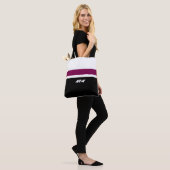 Moeder Moderne Gestreepte Tote Tas (Op model)