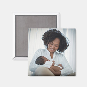 Moeder moeder Baby familie foto personaliseren Magneet