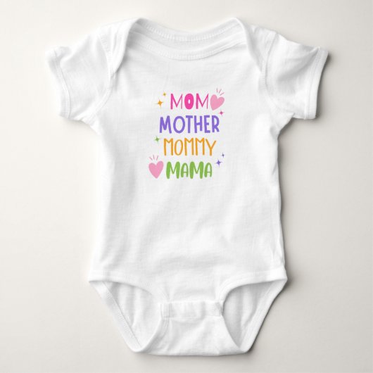 Moeder moeder mama mama romper (Voorkant)