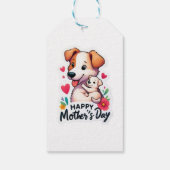Moeder Moederdag Dierenhond Cadeaulabel (Achterkant)