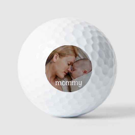 Moeder moedersdag aangepaste foto golfballen (Voorkant)