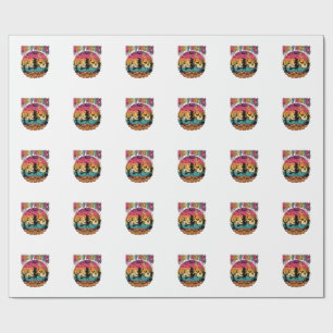 Moeder Monsters Halloween Heks Pompoenen Vleermuiz Cadeaupapier