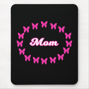 Moeder MUISPAD Met Cute Roze Vlinders Muismat