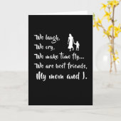 Moeder Mummy Moeders Moederdag mama Funny Gift Kaart (Gele Bloem)