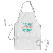 Moeder Namen Gepersonaliseerd Schort (Voorkant)