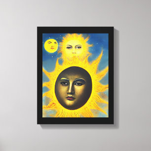 Moeder Naturen Nieuwe zon Oorspronkelijke fantasie Canvas Afdruk