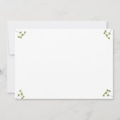 Moeder Natuur Baby shower uitnodiging: Kaart (Achterkant)